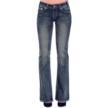 60%OFF レディースカジュアルジーンズ ロックンロールカウガールアヤメジーンズ - 中層、（女性用）ブーツカット Rock and Roll Cowgirl Fleur-De-Lis Jeans - Mid Rise Bootcut (For Women)画像